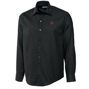 Boston College Eagles Men's LS Epic Easy Care Dobby Shirt - Black